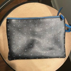 MCM ,  Medium Pouch and color Black & Blue